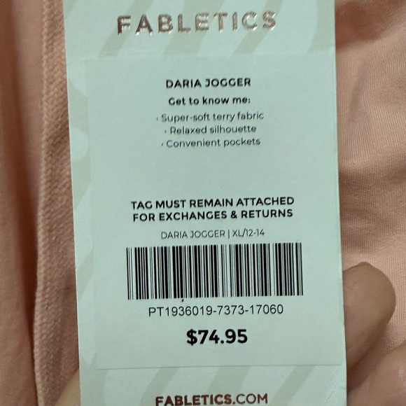 NWT FABLETICS Daria Jogger Pants Size XL - Picture 12 of 16
